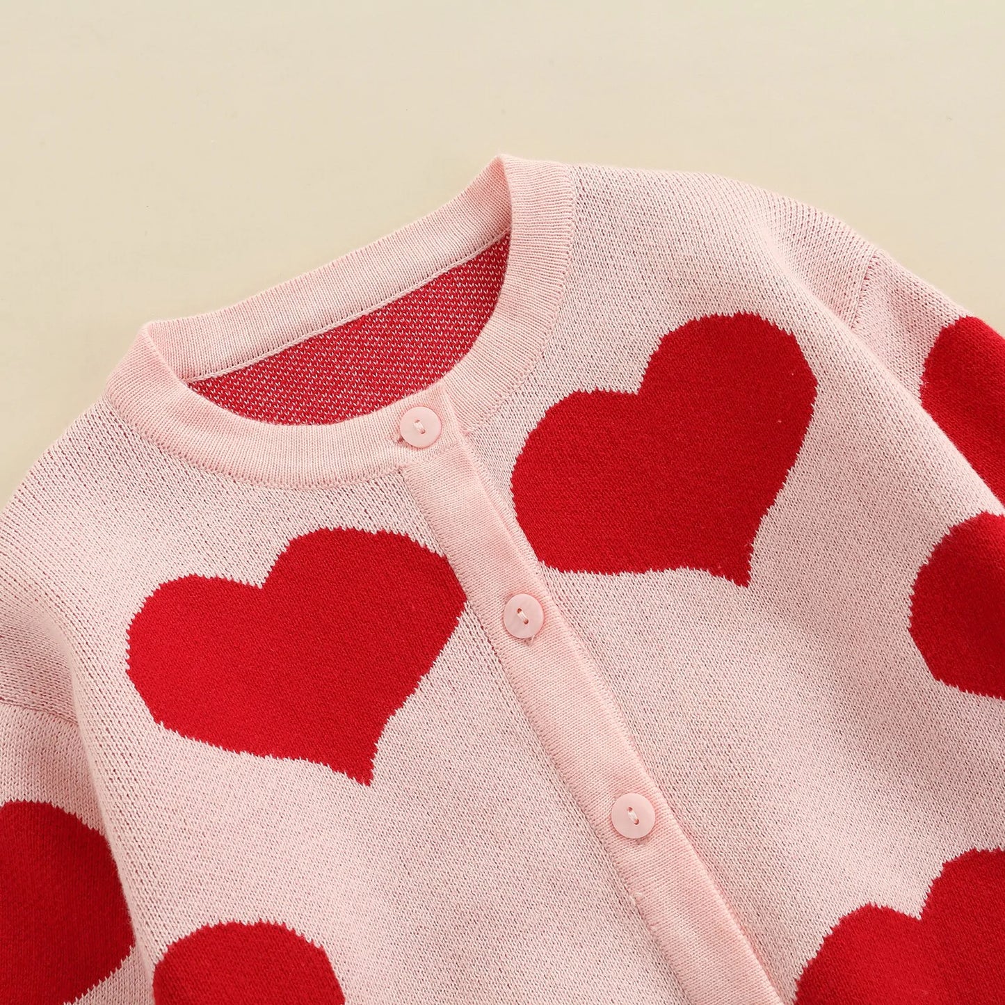 Heart Knitted Baby Sweater