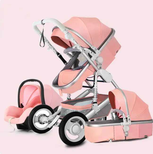 High-View Foldable Stroller – Sit & Recline Comfort