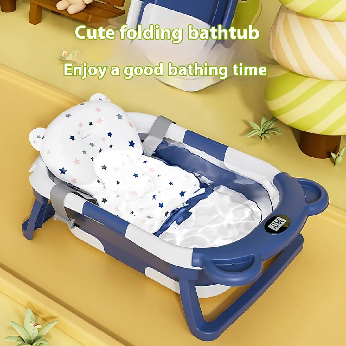 Household Newborn Baby Bathtub Temperature-sensing Bathtub